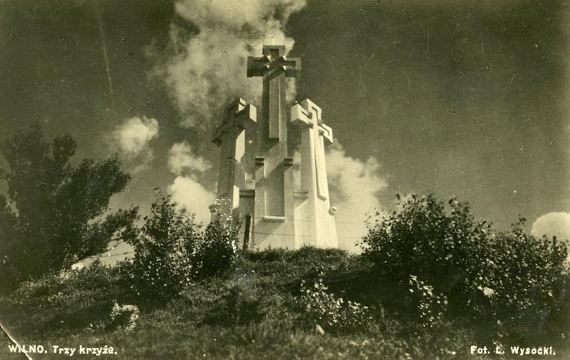 KKE 2109.jpg - Fot. Góra Trzech Krzyży Wilno, lata 30-te XX wieku.